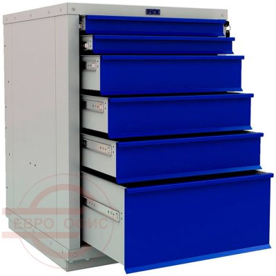 WS-6 Тумба ПРОМЕТ (Корпус (RAL 7038), дверь ящика (RAL 5002).) WS-6 Тумба ПРОМЕТ (Корпус (RAL 7038), дверь ящика (RAL 5002).)