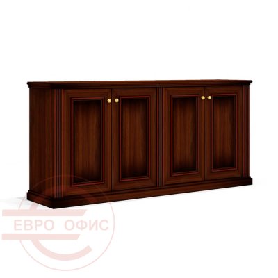 Dan-42 Шкаф низкий двойной Мебель Стиль Dante (орех бреннерский/орех темный)