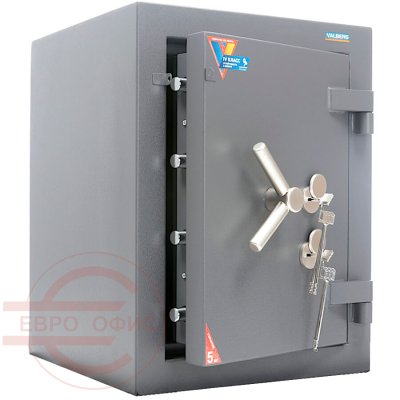 РУБЕЖ 67 KL Взломостойкий сейф VALBERG, два ключевых (Графит структурированный)