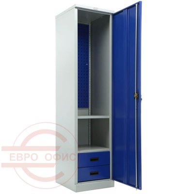 TC-1947-020202 Шкаф инструментальный лёгкий ТС ПРОМЕТ (Корпус (RAL 7038), дверь ящика (RAL 5002).)