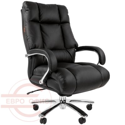 405 Кресло для руководителя  Chairman, обивка кожа (Чёрный)