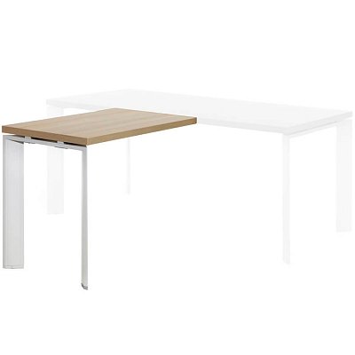 FEE100 Приставка 100x60 Profoffice Fermo Metal (Дуб светлый)