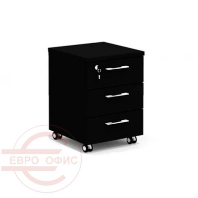 Kvs-32 Тумба мобильная Мебель Стиль Kvins Slim (Черный матовый)