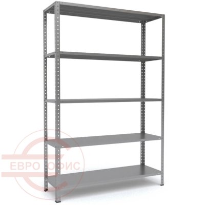 MS-185x100x50 Металлический стеллаж ПРОМЕТ, 5 (Серый полуматовый (RAL 7038))