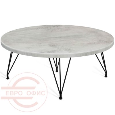 SHT-TU29/H36 80 Журнальный стол Sheffilton (Бетон светлый / черный муар)