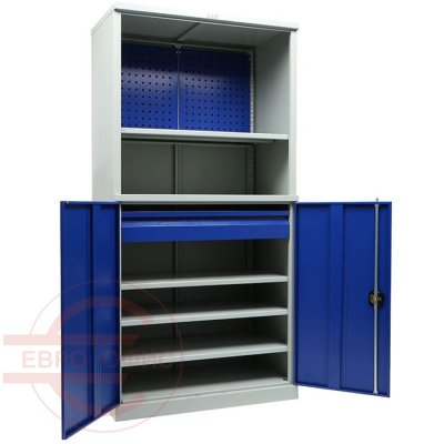 TC-1995/2-024010 Шкаф инструментальный лёгкий ТС ПРОМЕТ (Корпус (RAL 7038), дверь ящика (RAL 5002).)