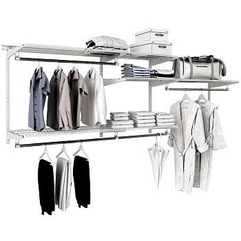 ТИТАН-GS-350 Комплект гардеробной системы ПАКС (Белый)