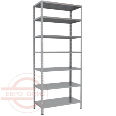 250x100x50 Металлический стеллаж MS HARD, 7 (Cерый полуматовый (RAL 7038))