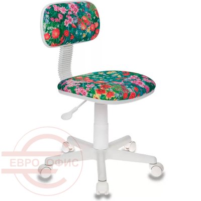 CH-W201NX Кресло детское  Бюрократ, обивка ткань (Зеленый луг)