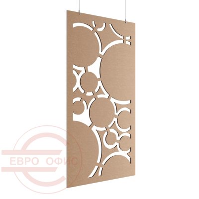 ACO-C-23 Акустическая перегородка 1200*2400 Евро Офис (Бежевый (AC-02))