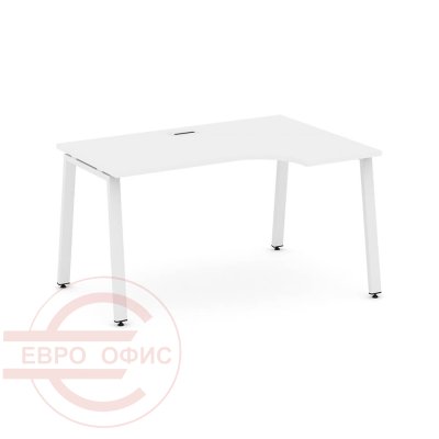 SN-6A.SPA-012(R) Стол рабочий эргономичный RIVA Стайл Проджект (Белый/Металл Белый)