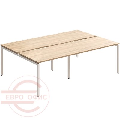 RP-4.2(x4)+F-56 Стол на металлокаркасе Мебель Стиль Rio Project (Швейцарский вяз MS)