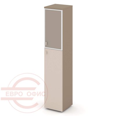 ES.SU-1.7R (R) U Шкаф высокий узкий правый RIVA Estetica (Латте/Купучино/Лакобель umbra)
