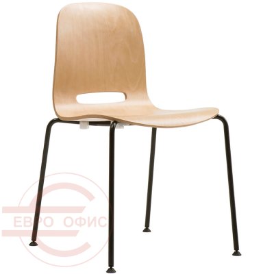 CH0021Z (BK) Стул для посетителя SPOON Fursys, обивка дерево (Дерево (BW))
