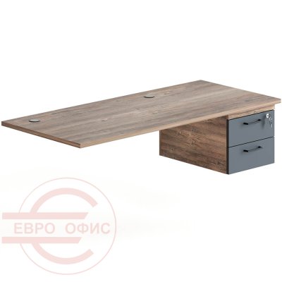 LM-11 R Столешница с подвесной тумбой Мебель Стиль LINE (Делиос / антрацит)