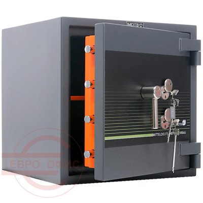 BANKER-M 55 2K Взломостойкий сейф MDTB, два ключевых (Графит структурированный)