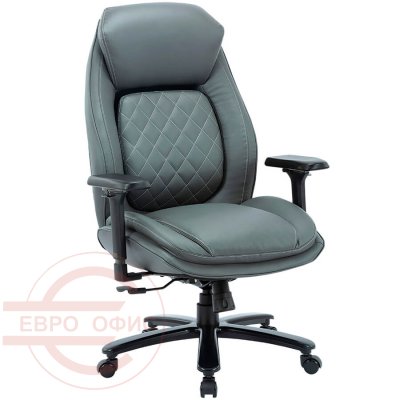 CH403 Кресло для руководителя  Chairman, обивка экокожа (Серый)