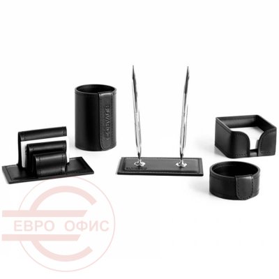 №1 Настольный набор Buvardo (Кожа черная) №1 Настольный набор Buvardo (Кожа черная)