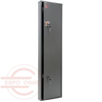 ЧИРОК 1409 Оружейный сейф AIKO, два ключевых (Графит структурированный (RAL 7024))