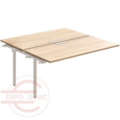 RP-2.1(x2)+F-66 Стол на металлокаркасе Мебель Стиль Rio Project (Швейцарский вяз MS)