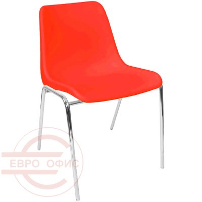 Vicenza 4 Стул для посетителя  Евро Офис, обивка пластик (Красный)