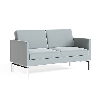 От-2 Хром Диван двухместный Отто (Серый (Aura 14))