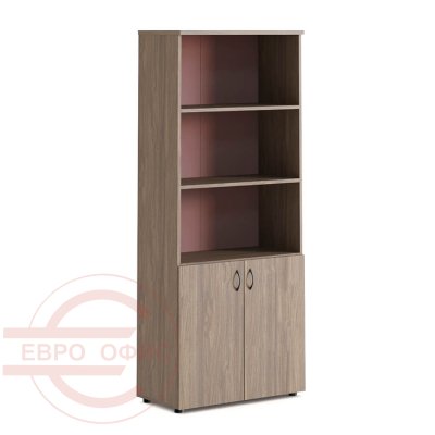 А-23.0 Шкаф комбинированный открытый Мебель Стиль Агат М (Палдао)