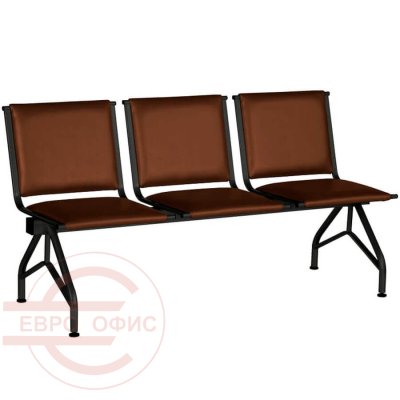 ТАЙМ Многоместная секция  COMFORUM, обивка экокожа (Коричневый)