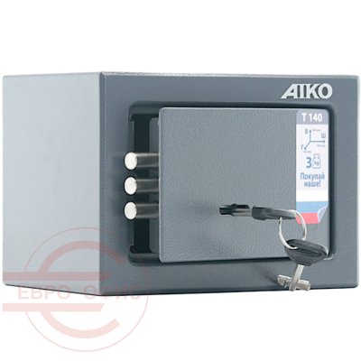 T-140 KL Мебельный сейф AIKO, ключевой (Графит с эффектом молотковой эмали (RAL 7024))