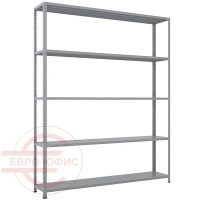 MS-200x150x30 NEW Металлический стеллаж ПРОМЕТ, 5 (Серый полуматовый (RAL 7038))