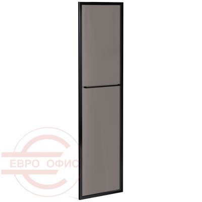 LMRG 40-1(R) Дверь стеклянная в черной раме SKYLAND LOFTIS (Серое тонированное грей)