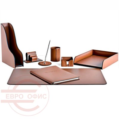 №15 Настольный набор Buvardo (Кожа табак) №15 Настольный набор Buvardo (Кожа табак)