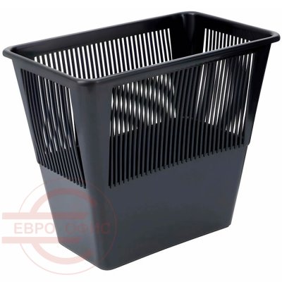 КДБ 9 Корзина для бумаг  12 л. Пластик (Черный)