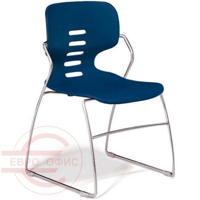 CH0008Z Стул для посетителя PREGO Fursys, обивка пластик (Синее (BL))