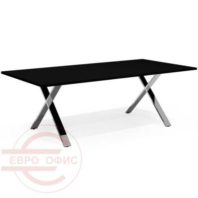 Kvs-220k Стол для переговоров Мебель Стиль Kvins Slim (Черный / антрацит MS)