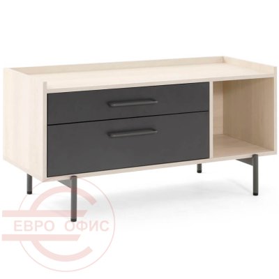 240T004 DY/DY/15 (7016) Приставка сервисная Profoffice RING (Дуб светлый, графит, антрацит)