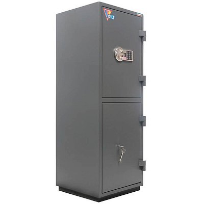 КВАРЦИТ 120T/2 EL Взломостойкий сейф VALBERG, электронный кодовый + ключевой (Графит (RAL 7024))