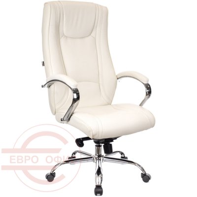 King (Кинг) M Кресло для руководителя  EVERPROF, обивка экокожа (Бежевый)