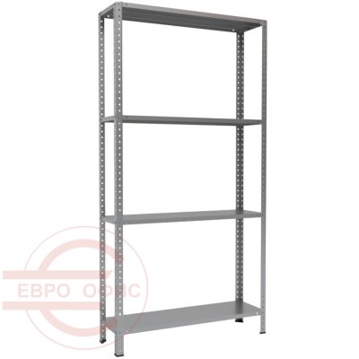 MS-200x100x30 Металлический стеллаж ПРОМЕТ, 4 (Серый полуматовый (RAL 7038))