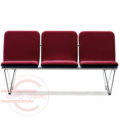 CH133Z Многоместная секция CH130 Fursys, обивка ткань (Красный)