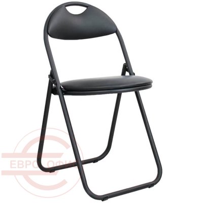 Selim Стул для посетителя  Евро Офис, обивка экокожа (Черный (V-4))
