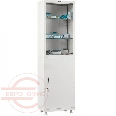 МД 1 1650/SG Шкаф медицинский ПРОМЕТ, ключевой (Белый (RAL 9016))