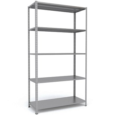 MS-220x120x50 Металлический стеллаж ПРОМЕТ, 5 (Серый полуматовый (RAL 7038))