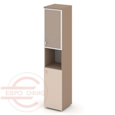 ES.SU-1.4R (R) U Шкаф высокий узкий правый RIVA Estetica (Латте/Купучино/Лакобель umbra)
