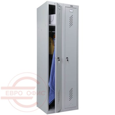 ML 21-80 Шкаф для одежды и сумок ПРОМЕТ, ключевой (Серый полуматовый (RAL 7038))