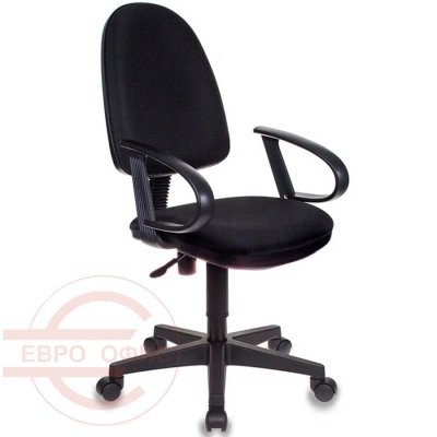 CH-300 Кресло для персонала  Бюрократ, обивка ткань (Чёрный (JP-15-2))