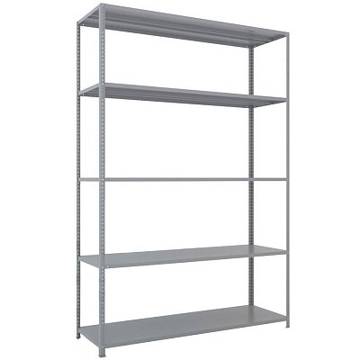 MS-220x150x50 NEW Металлический стеллаж ПРОМЕТ, 5 (Серый полуматовый (RAL 7038))