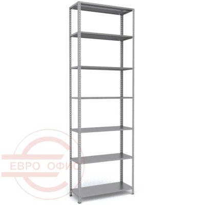 MS-310x100x40 Металлический стеллаж ПРОМЕТ, 7 (Серый полуматовый (RAL 7038))