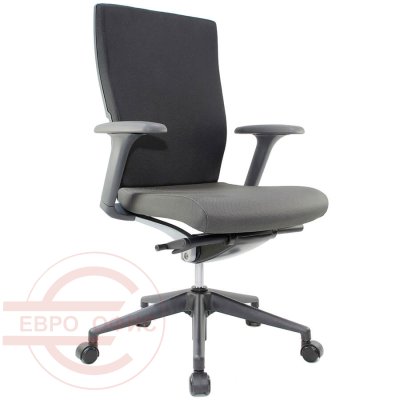 CH4000AZ Кресло для персонала JOY Fursys, обивка ткань (Чёрное (616))