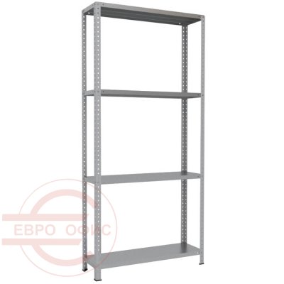 220x100x30 Металлический стеллаж MS HARD, 4 (Cерый полуматовый (RAL 7038))